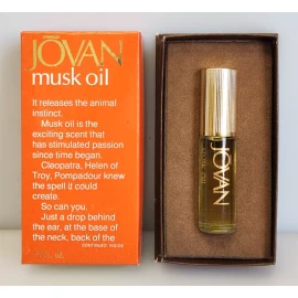 Jovan Vintage JOVAN MUSK OIL For Women Discontinued 1/3 FL OZ Old Stock 1972, NEW