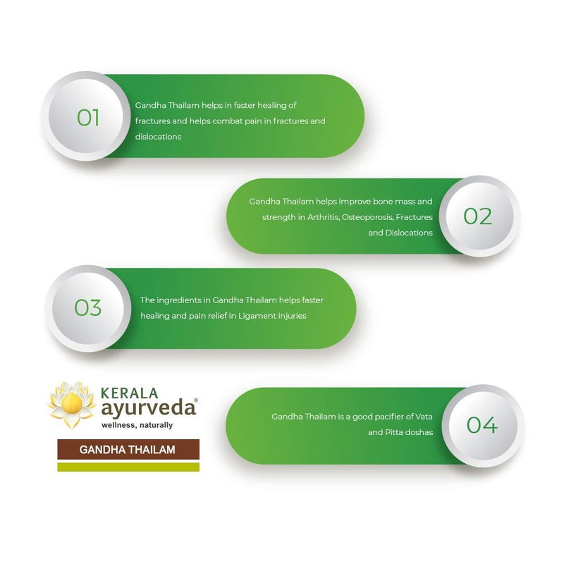 Kerala Ayurveda Gandha Thailam Ayurvedic Oil 10 ml with Sesame