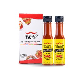 Mexico Lindo Chile de Arbol Hot Sauce Ingredients | 12,190 Scoville Level | Classic Flavor | 5 Fl Oz Bottles (Pack of 2)