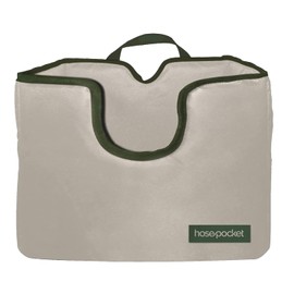 Expandable Garden Hose Holder by Hose Pocket – Store your expandable garden hose neatly and simply – Size SMALL for 25ft. hose