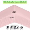 Apex Furnishings Bedding king size Fitted Sheets Blush - Deep