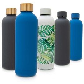 T&N Classique Stainless Steel Drinking Bottle 500 ml Blue / Gold