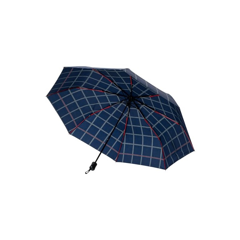 Sugihara SKO65433CH Folding Umbrella, Mini Color Glass Ribs, Check, 25.6