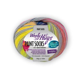 Pro Lana Woolly Hugs Paint Socks 100 g 4-Ply Sock Wool with Dreamy Colour Gradients, Colour: 210 -