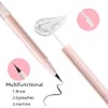 Waterproof Eyebrow Pencil with Fine Tip, 2-in-1 Brow Pen &