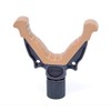 Soft Rubber Tripod V Yoke Rest w/Dual 1/4-20 3/8 Camera Threads and 360 Degree Free panning Ball Bearing Base for Shooting Stick