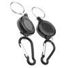 OTOTEC Retractable Stainless Keyring Pull Ring Key Chain Recoil Heavy