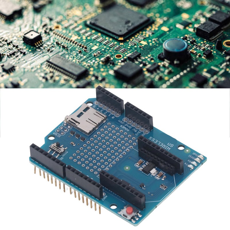 Prototype Screw Shield Wireless On Board Storage Card Slot Terminal