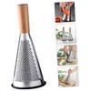 NOLITOY Vertical Stainless Steel Cheese Grater Cone Shaped Grating Tool