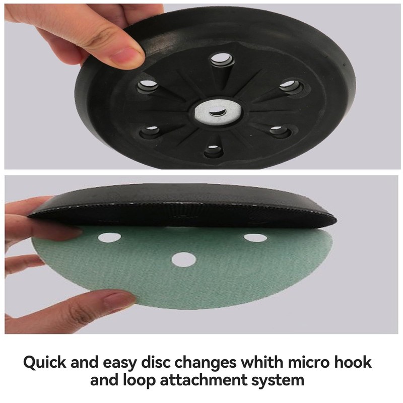 IUSOT 1Pcs 150mm/6inch Backing Pad, Hook & Loop Backing Pad