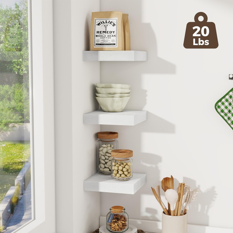 Fun Memories Small Floating Shelves for Wall - 8 Inch