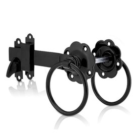 Black Ring Gate Latch, Garden Gate Latch, Door Catch, Gate Latches, Gate Latch, Door Latch, Gate Lock, Door Latches, Garden Gate Latches and Catches, Shed Door Latch, Shed Latch,