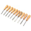 Carving Tools Set, 10Pcs with Wooden Handles in a Wooden