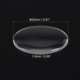HARFINGTON 3pcs Watch Glass Lens 29.5mm Dia 1.5mm Thickness Single Dome Round Clear Crystal Lens Watch Replacement Parts for Watchmaker Repair