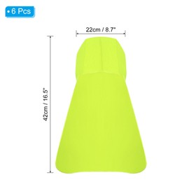 PATIKIL Hard Hat Sun Shade, 6 Pack Sun Protection Neck Shade Cooling Skull Cap Fishing Hats Neck Protector for Hiking Riding Outdoor, Fluorescent Green