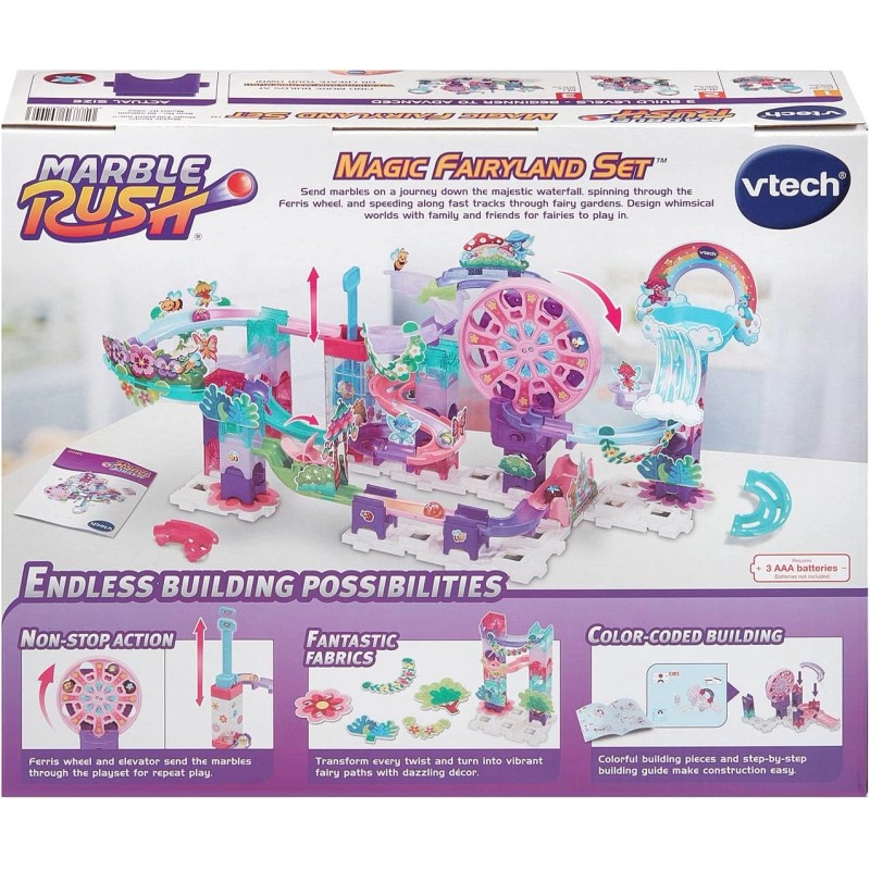 VTech Marble Rush Magic Fairyland Playset with Electronic Ferris Wheel