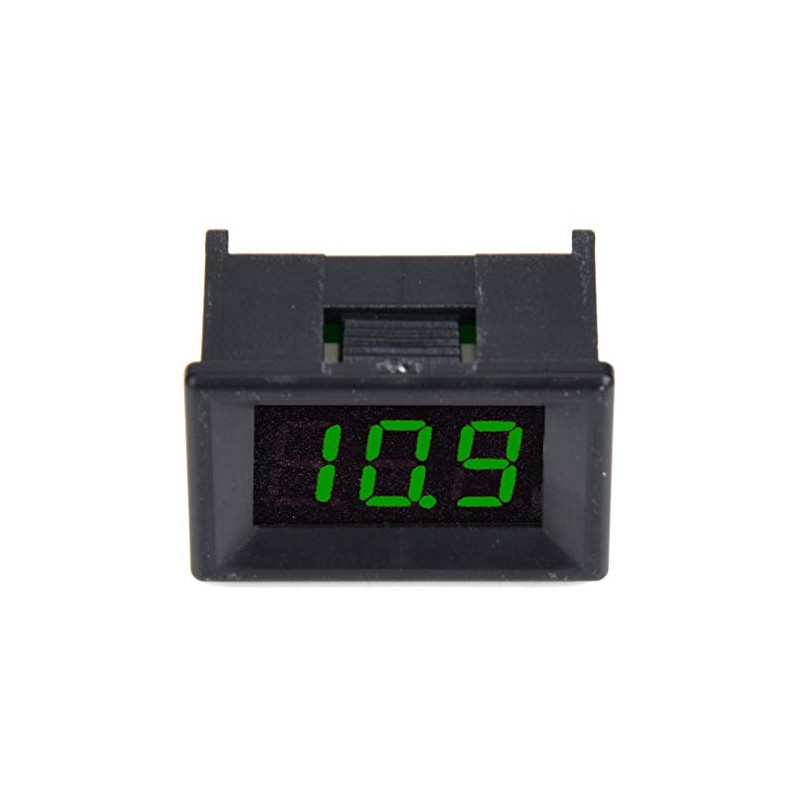 Voltímetro Digital LED, Medidor de Voltaje de Pantalla de 2,4-30