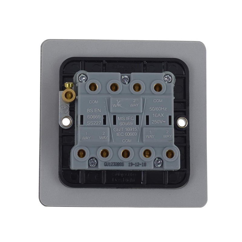 Schneider Electric Ultimate Flat Plate - 3 Gang 2 Way