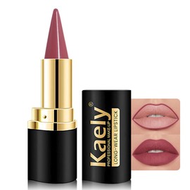 evpct Gradient Lip Liner and Lipstick Combo for Women, Mauve Red Matte Cream Lipstick Lip Liner Crayon Pencil Makeup, Flawless Contour Gradual Ombre Effect, Long Lasting Waterproof Smudge Proof 10