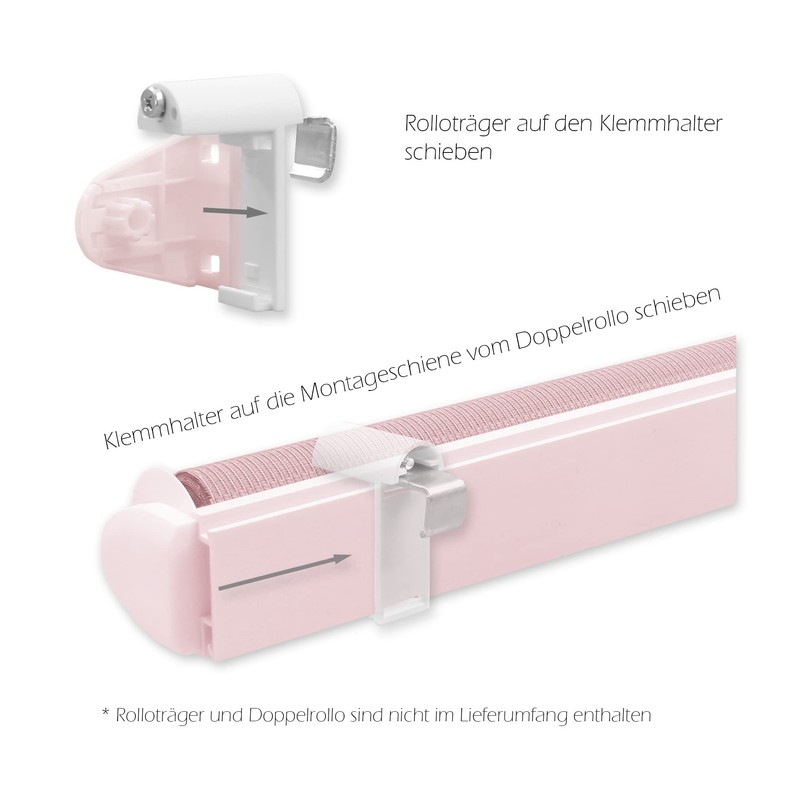 KLEMMFLEX Clamp Holder Short with Metal Bracket for Klemmfix Roller