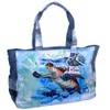 Guy Harvey Blue Ocean Sea Turtle Large Shoulder Beach Tote