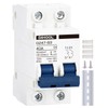 DIHOOL AC Miniature Circuit Breaker,2 Pole 40 Amp 110V Low