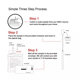 BioCide Labs DIY HVAC Mold Test Kit | Tests up to 10 Locations for Air Mold and Toxins