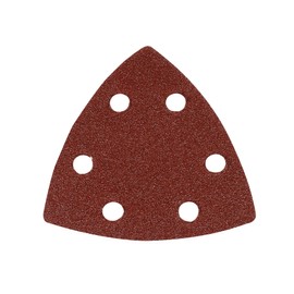 Dapetz ® Pack of 10 Sandpaper Triangle Sanding Pads 6 Holes Hook and Loop Assorted 90 Grits Sandpaper for for Wood Furniture Finishing, Metal Sanding and Automotive Polishing, Dry or Wet Sanding