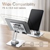 JETech Soporte para Tableta, Base Giratoria de 360°, Plateado