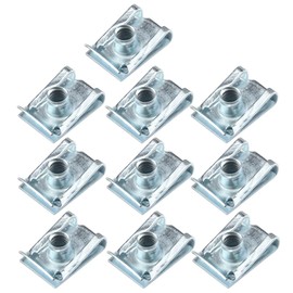 Garneck M5 U Nut Fairing Spring Fairing Trim Body Motorcycle Bicycle U Clips Fasteners Speed Self Tapping Screws Wild Clips with Box 10pcs
