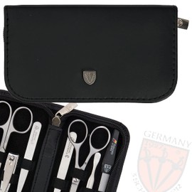 Drei Schwerter All in One Manicure Set for Men Manicure Pedicure Beard Ears Men's Travel Set Genuine Leather