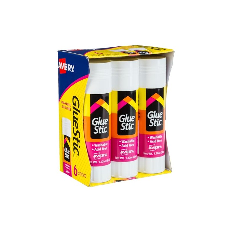 Avery 98073 Barra Adhesiva de 36gr c/u paq 6 piezas