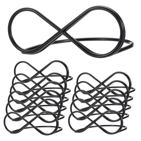 PATIKIL Place Card Holder, 12 Pack Metal Number Eight Shape