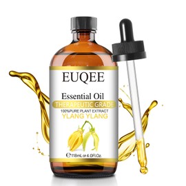 EUQEE Ylang Ylang Essential Oil for Diffuser, Skin, DIY - Pure Natural Premium Grade Ylang Ylang Oil - 118ml 4 Fl.Oz