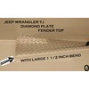 Fits JEEEP WRANGLER TJ DIAMOND PLATE FENDER TOP COVERS WITH