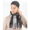 MissShorthair Scarf, Men's, Checked, Christmas Gift, Stole, Women's, Men's Scarf,