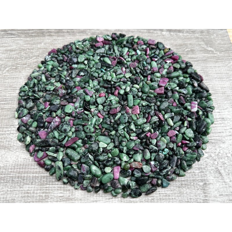 GAF TREASURES Wholesale Natural Semi Tumbled Ruby Zoisite Gemstone Chips,