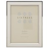 Sixtrees Abbey White 2-103-68 Polished Silver photo frame with lacquered