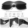 Haqptul Rimless Y2K Sunglasses Star Wrap Around Glasses 2000S Accessories