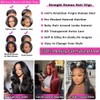 Afekisn 13x6 Lace Front Wigs Human Hair for Women Straight