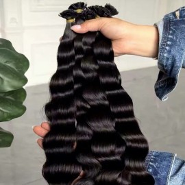 New Human Hair k Tips Bundles k Tip Hair Extensions Human Hair Curly k Tip Wavy k Tips Curly Blonde k Tips Raw k Tip Hair Vendorcolor: kinky straight 50 gram, Stretched Length: 30 inches