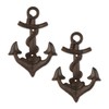 DII Cast Iron Collection Decorative Wall Hook Set, Anchor/Rope, 2