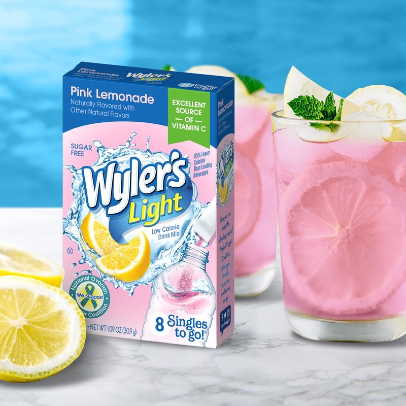 Wyler's Light Singles To Go Powder Packets, Water Drink Mix,