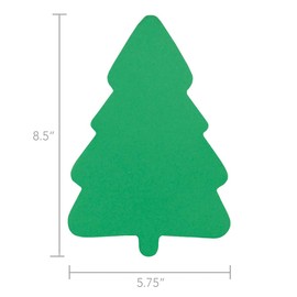 Hygloss Tree Shape Paper Cut-Outs for Arts & Crafts-Many Creative Uses-Christmas & Holiday Activities-Vibrant Green-8.5 Inches-40 Pcs