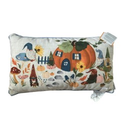 Storehouse Pillow Gnome Mushroom Fairy Pumpkin 12x24 Light Up Fall Holiday