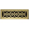 Decor Grates SPH414 Floor Register, 4x14, Brass Finish