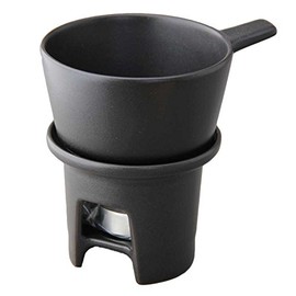 Ivki Craft TOOL S Saucepan & Warmer Black | Bernya Cowda Pot Cheese Fondue Pot Single Person