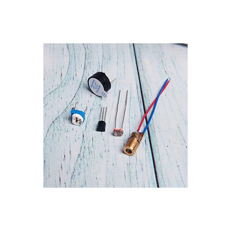 Acxico 1Set Sound/Light Alarm Motion Senser Security Infrared Laser Alarm