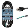 Iron Forge Cable 12 Gauge Power Cord Replacement - 15ft,15