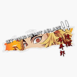 Quote Rengoku - Demon Slayer Bumper Sticker Vinyl Decal 5 inches